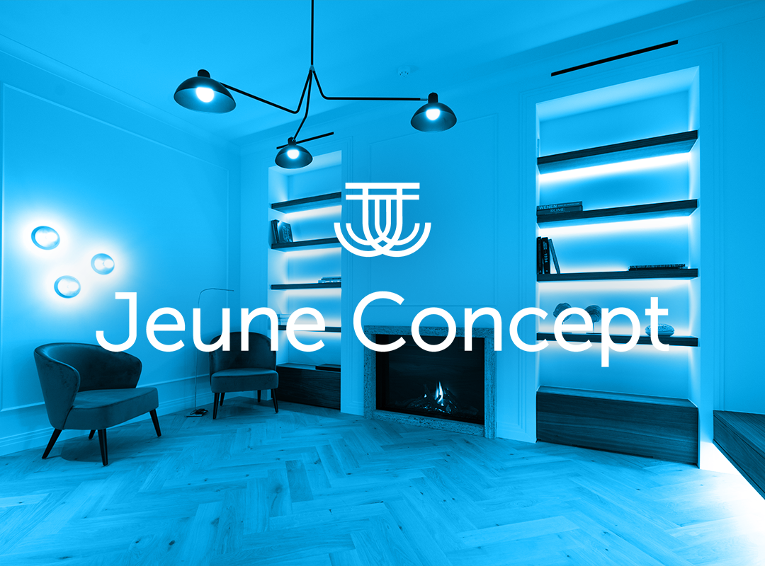 logo Jeune Concept toegepast