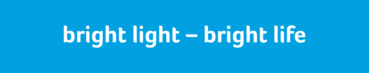 slogan bright light - bright life